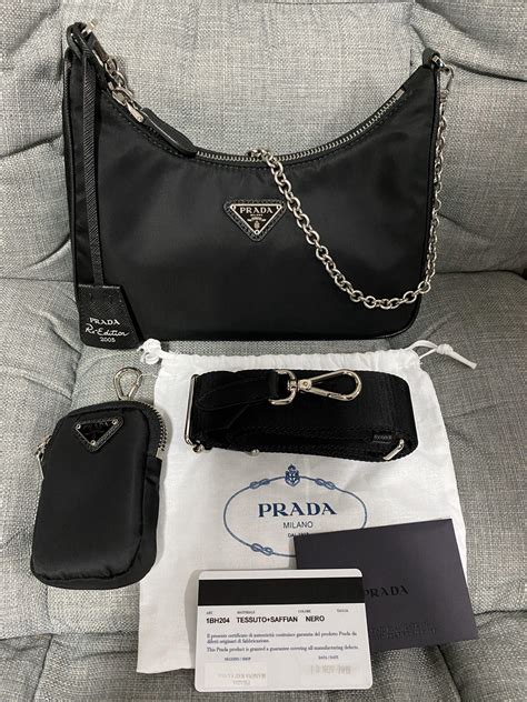 prada bag with little pouch|prada mini nylon shoulder bag.